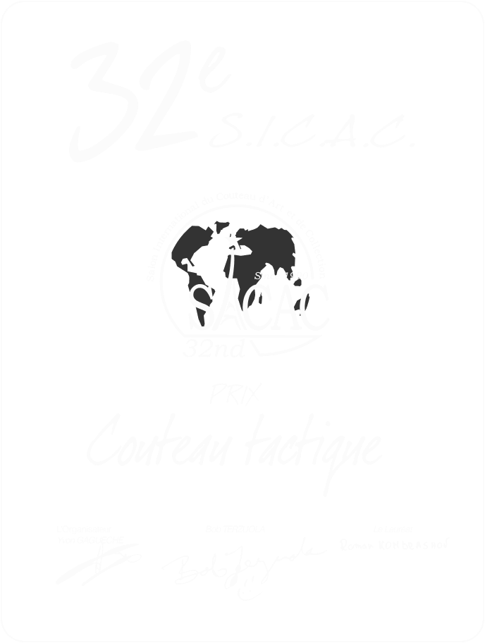 Нагорода за найкращий тактичний ніж 
виставки SICAC 2021 року